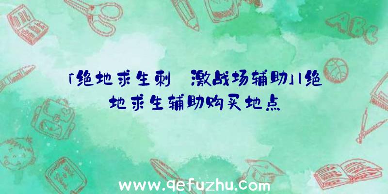 「绝地求生刺